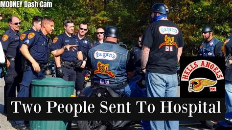 hells angels, pagans fight video 