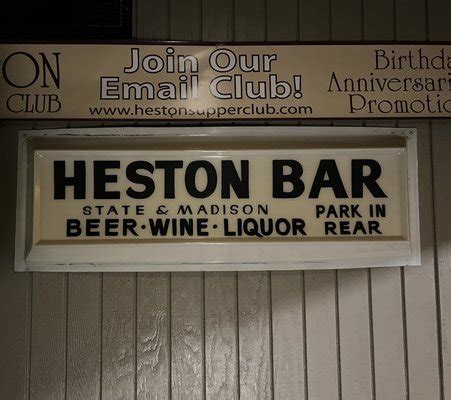 heston's supper club  $8