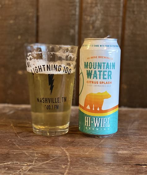hi wire mountain water  As Hi-Wire Brewing fans know, the North Carolina-based brewery’s Mountain Water Easy Drinking Ale is a fan-favorite for those seeking a unique and refreshing beer that drinks like a seltzer