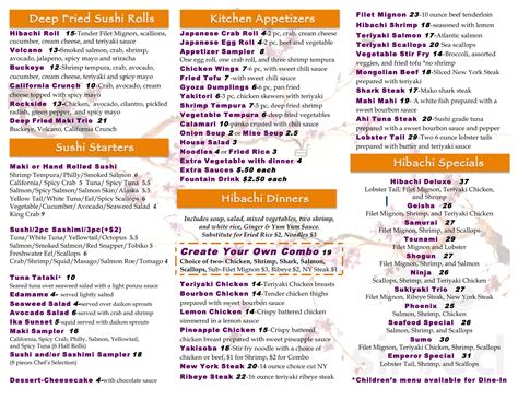 hibachi erie pa menu  Share