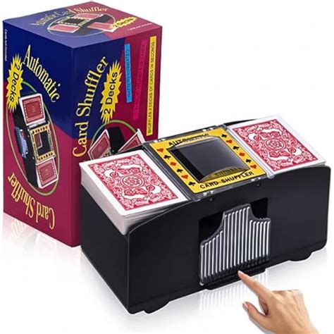 high end card shuffler  We recommend using high quality plastic cards 