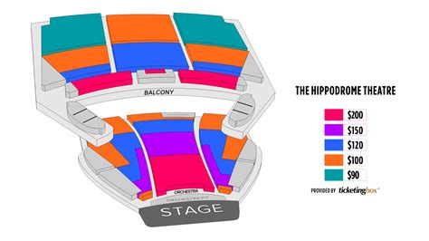 hippodrome theatre seating chart  Seating Chart The Hippodrome Theatre