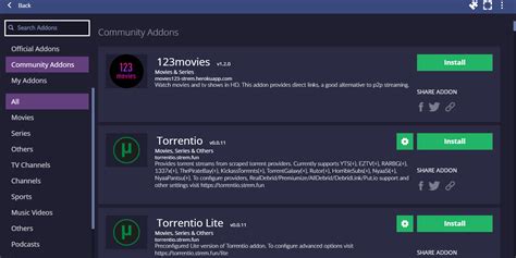 hola movies addon stremio  3rd party add-ons; Torrent streaming; Various