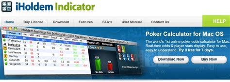 holdem indicator mac  iHoldem Indicator Full Review