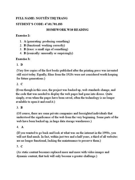 homework 275 w10 Graduation W10 - Review 7 Match c d b a Word builder ordinary ordinal extraordinary order Listen and Write /t/ faced washed passed looked /d/ loved filed gazed breathed Pick the right alternative c c b b b b b a