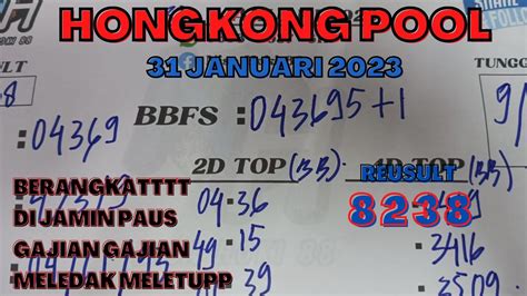 hongkong pools hari ini 2023  Untuk hasil keluaran Togel Hongkong (HK) sendiri, akan diumumkan setiap hari