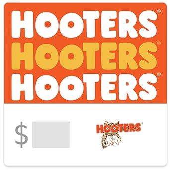 hooters e-gift card 7 out of 5 stars with 559 reviews