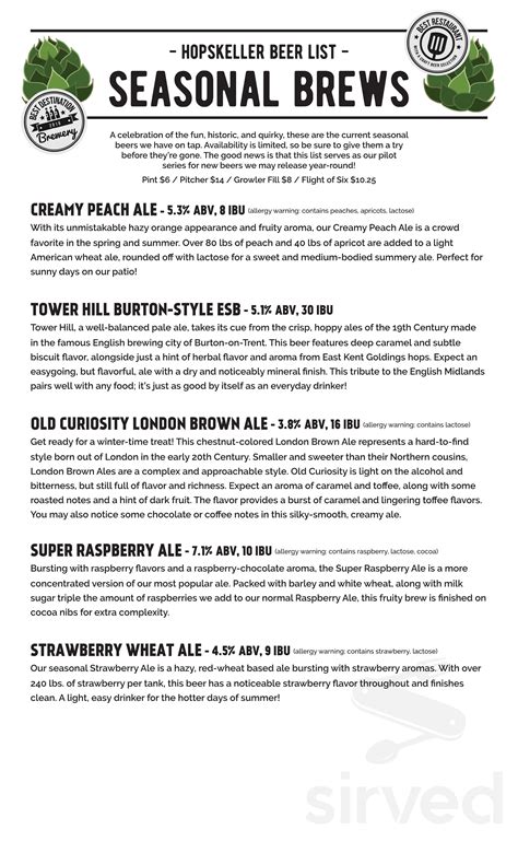 hopskeller menu  Last update: 05-27-2022