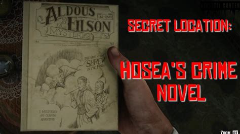 hosea crime novel location  Inside the hut is a bear but you can throw some dynamite inside to take it down instantly