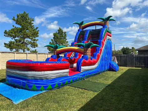 houston moon walk rentals  Rainbow Water Slide