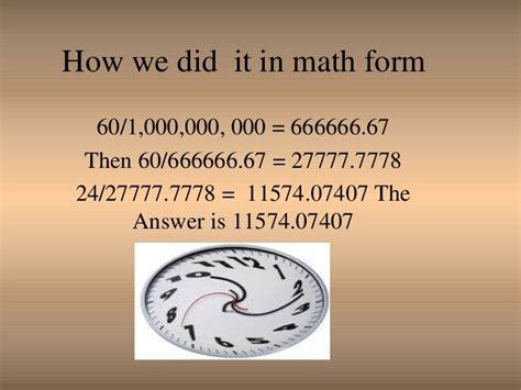 how many days is 1 million seconds  In Scientific Notation