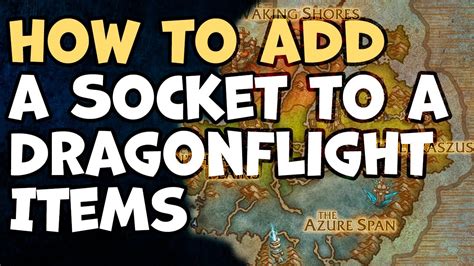 how to add sockets to rings dragonflight Dragonflight Patch 10