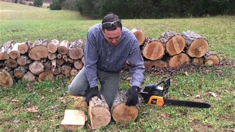 how to cut a log lengthwise with a chainsaw  Go to work with a very sharp chain