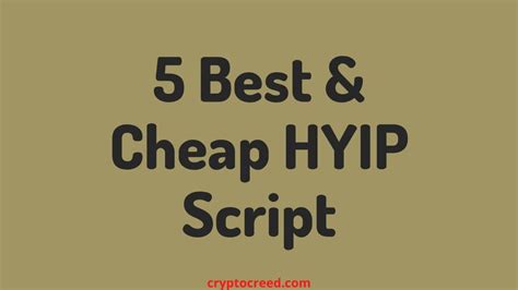 how to find the best hyip programs  We monitor HYIPs to show you their status, information, strategies, and review them