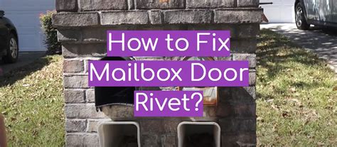 how to fix mailbox door rivet The RetroFit is an easy to use, easy to install, snap-in replacement mailbox door, for standard 6- 1/4" metal US post office mailboxes