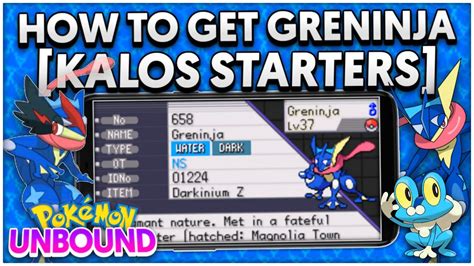 how to get greninja in pokemon unbound  Greninja is the only Pokémon of Ash's who can achieve such a feat