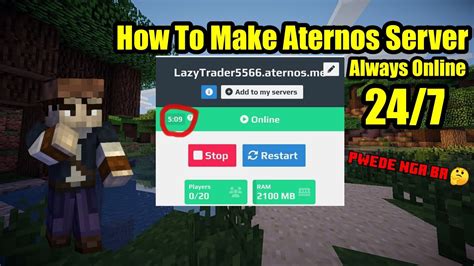 how to make an aternos server always online  Uses the mineflayer tool created by MannuG