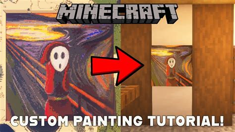 how to make custom paintings in minecraft 