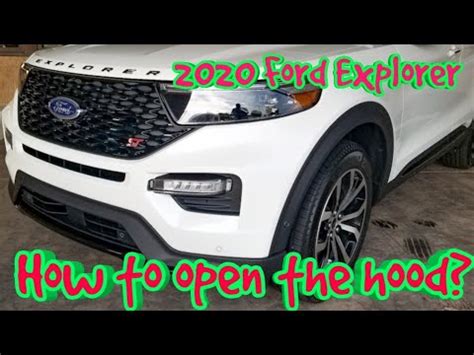 how to open hood on 2020 explorer  Access quick reference guides, a roadside assistance card, and supplemental information if available