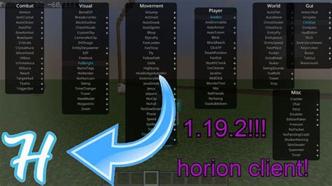 how to open horion client menu  Try to open the downloaded mod (just click on the file in the 