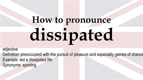 how to pronounce dissipate  We hope this will help you in learning languages