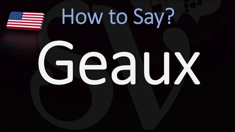 how to pronounce geaux  this is evident in the words parlai and parlait, which are different conjugations of the verb parler