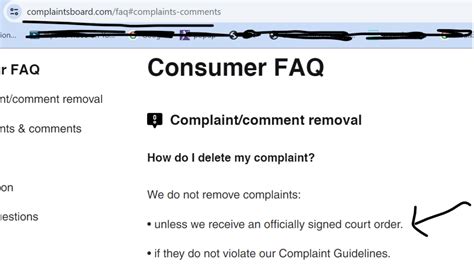 how to remove complaintsboard.com listing  Yes