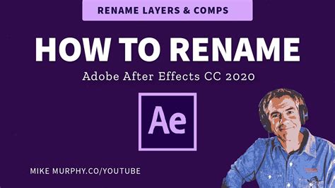 how to rename layers in after effects 
