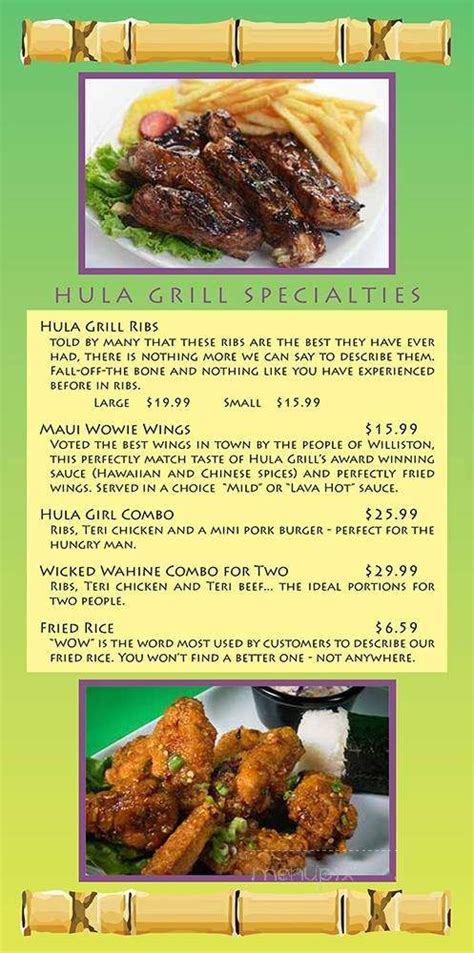 hula grill williston nd  69 likes · 4 were here