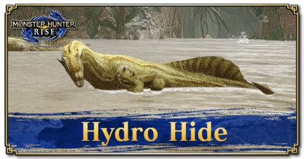 hydro hide mhr  The game also updated its camera features and introduced the all-new Switch skill swap techniques