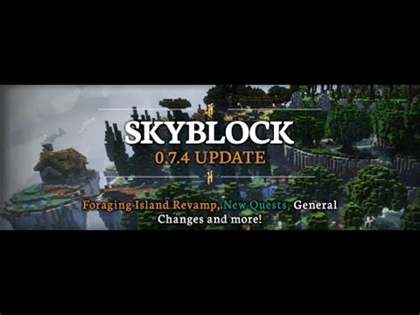 hypixel skyblock foraging update 19, which is fine I'm srue you'll say, except one thing