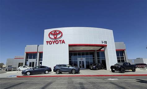 i-10 toyota of the desert indio ca  Whether you're headed out of town for a vacation, need a vehicle for business in a new city, or have your current car in the shop, you'll never regret a Toyota car rental