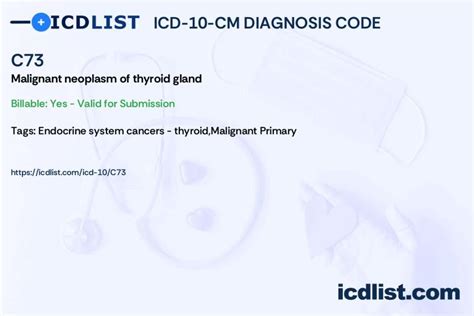 icd 10 code for papillary thyroid cancer 9: