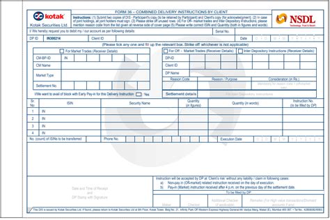 icici direct delivery instruction slip  However, the only condition is that all your Demat Accounts have to be linked to the same PAN card