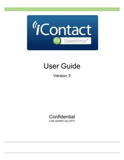 icontact for salesforce user guide  Transform employee experience and internal