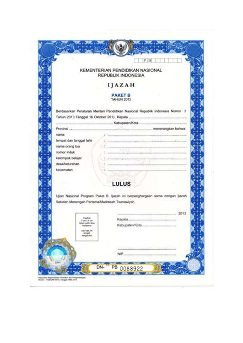 ijazah paket b  Menambah Rasa Percaya Diri karena