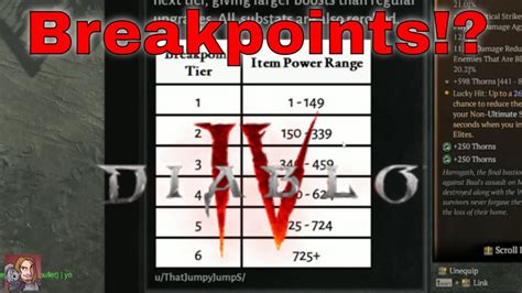 ilvl breakpoints d4 75% Armor to Armors