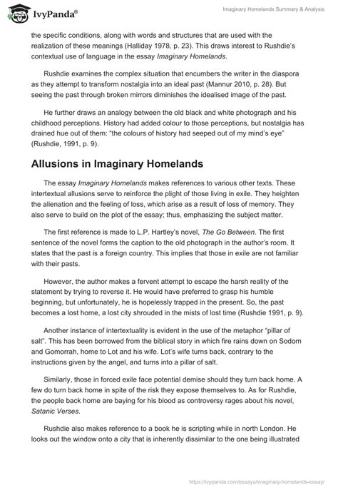 imaginary homelands summary  He is the co-editor of Mirrorwork, an anthology of contemporary Indian writing, and of the 2008 Best American Short Stories anthology