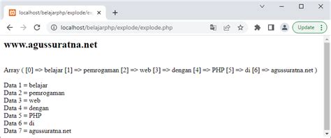 implode explode in php  The fact that OP is using implode suggests the output is supposed to be a string