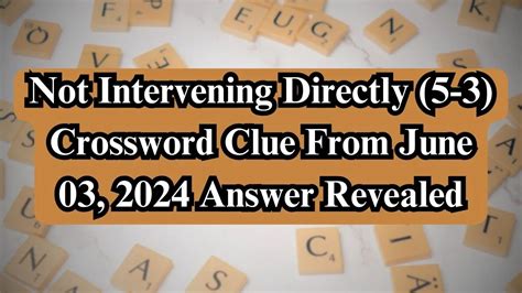 in the intervening time crossword clue Intervening Stretch Crossword Clue Answers