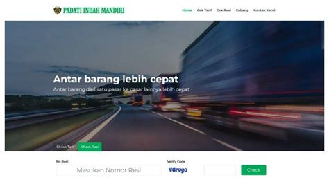 indahonline cek resi  Contoh cek no resi Indah Logistik