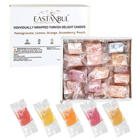 individually wrapped turkish delight  695 P