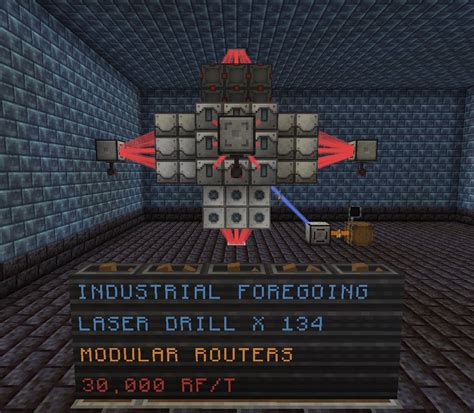 industrial foregoing laser drill  how to get ether from industrial foregoing Minecraft tech mod