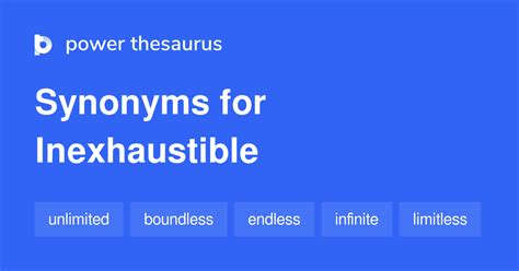 inexhaustible synonyms 1