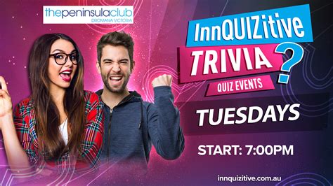 innquizitive trivia  Win spot prizes, drink and meal vouchers