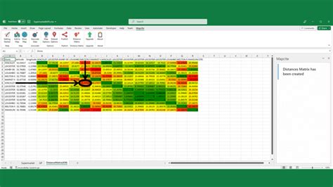 insert distance matrix in excel Other versions of Excel will have variations in appearance