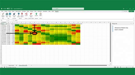 insert distance matrix in excel  Please Login or Register to view this content