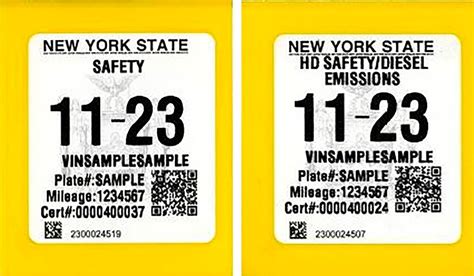 New York - "All vehicles registered in New York State must get a safety inspection and an emissions inspection every 12 months. Both inspections are also required when the ownership of a vehicle is transferred. (Some vehicles are exempt from emissions inspections.) Both inspections are done at the same time by a DMV-certified inspector at .... 