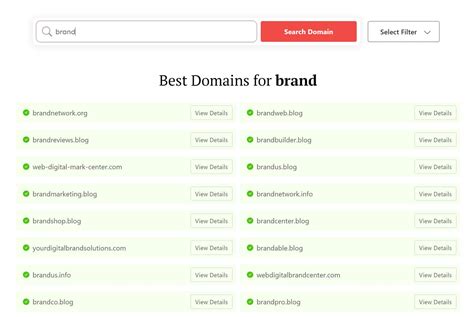 instantdomain search  Type the name you’d like for your website in the search bar and click “Search domains”