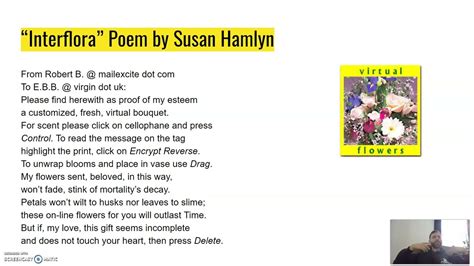 interflora poem Sonnet 43 A Love Poem by Elizabeth Barrett Browning (1806-1861) Type of Work : Sonnet 43 is a love poem in the form of a